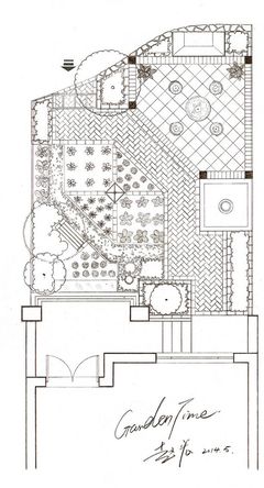 【庭院設(shè)計】手繪庭院設(shè)計圖
